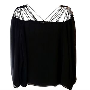 Express Black Off-Shoulder Blouse